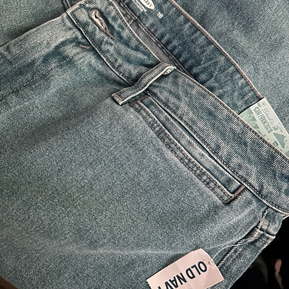 Old Navy Women's Straight Leg Jeans - Dark Blue